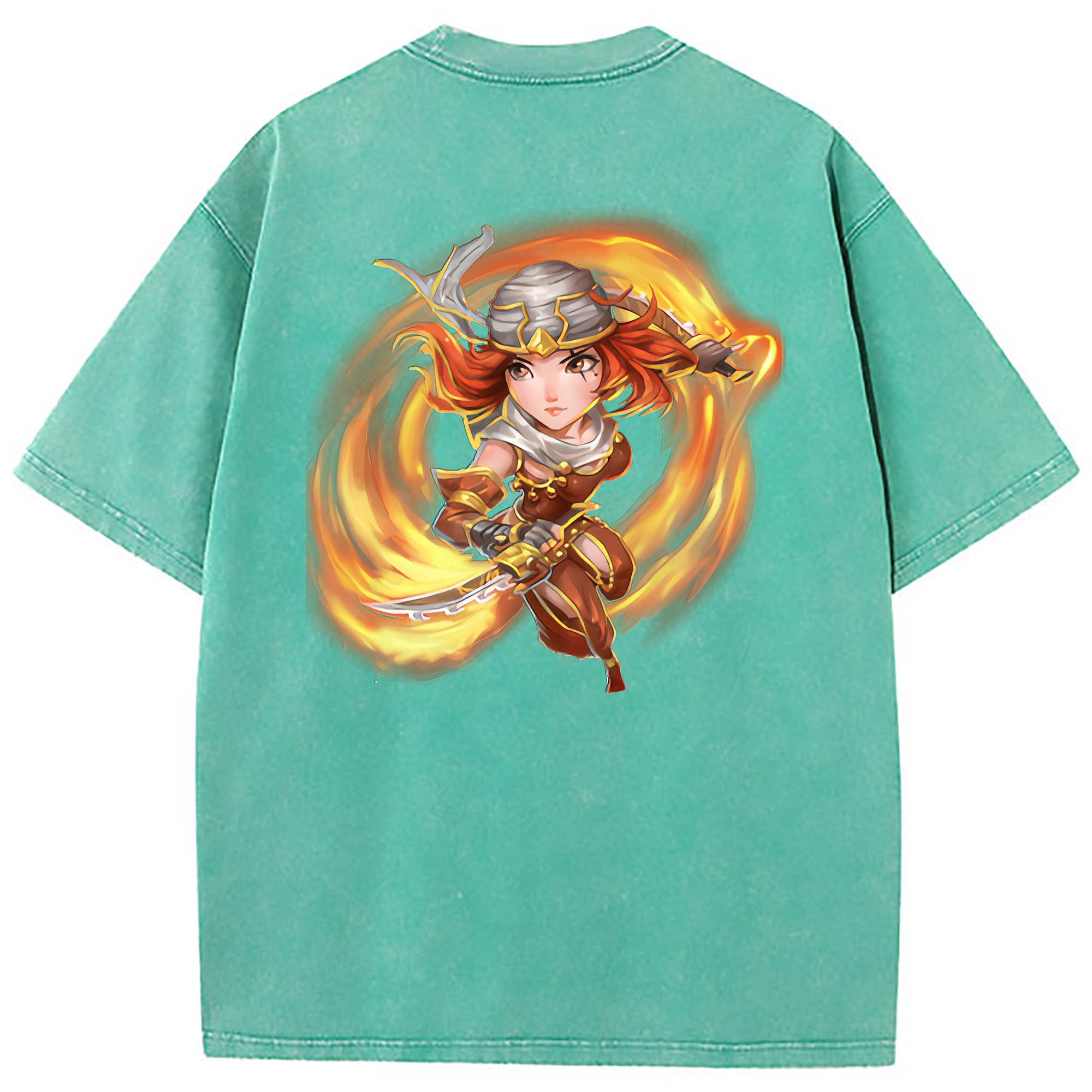 （画像用） リーグ・オブ・レジェンド League of Legends LOL 綿100% ヴィンテージ風 半袖Tシャツ（背面プリント）